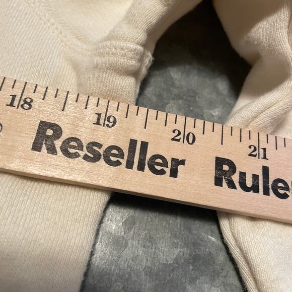 Johnny Was Embroidered Bird Flowers Sweatshirt Small Cream Terry Cloth Cottage - Picture 9 of 10